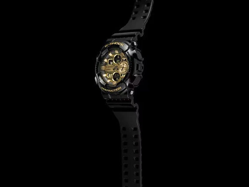 Casio G-SHOCK GA-140GB-1A1 Black Gold Analog-Digital Watch | 200M Water Resistant | Shock Resistant