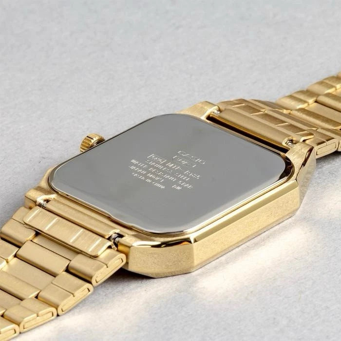 Casio MTP-B185G-9AV Gold Rectangular Watch