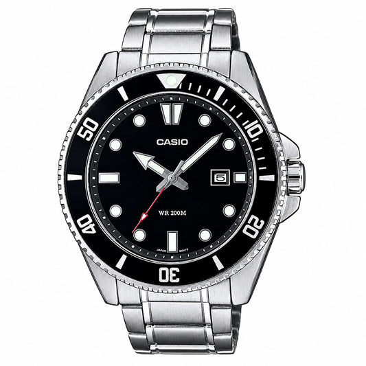 Casio MDV-107D-1A1V Duro Black Diver Watch