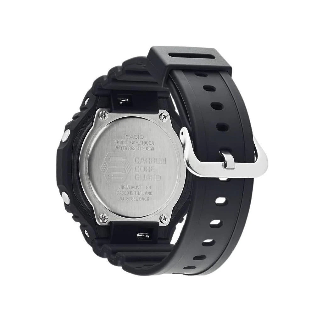 Casio G-SHOCK GA-2100-1A2 Black & Blue Carbon Core Watch