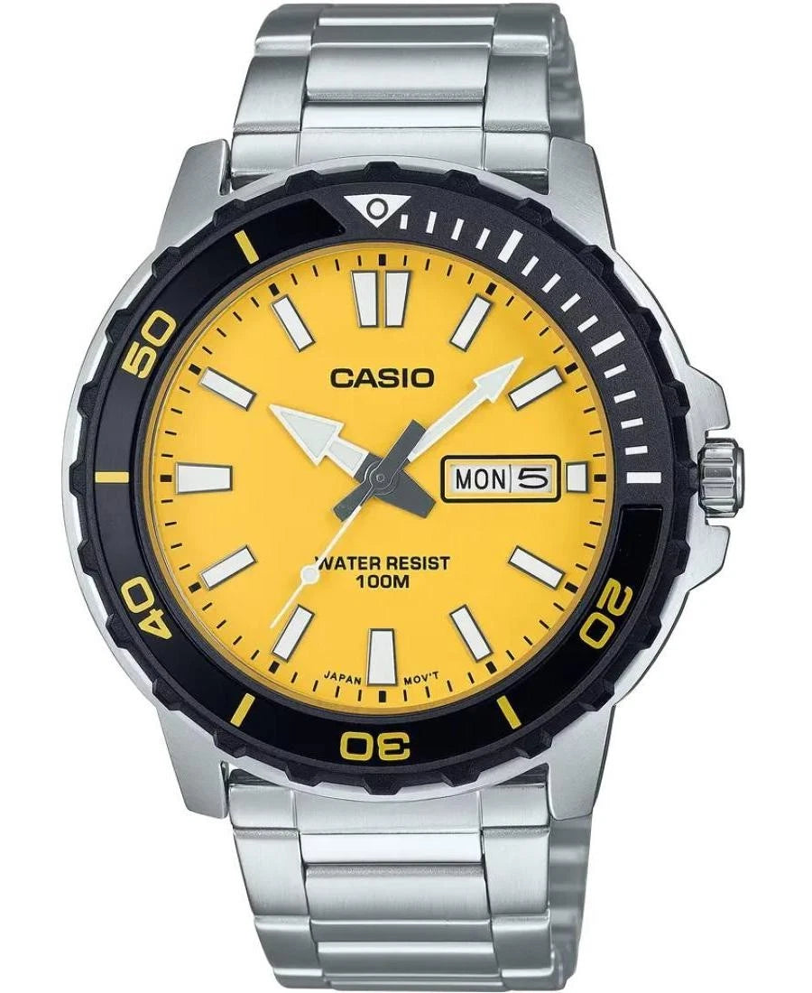Casio MTD-125D-9AV Gold Dial Marine Sports Watch