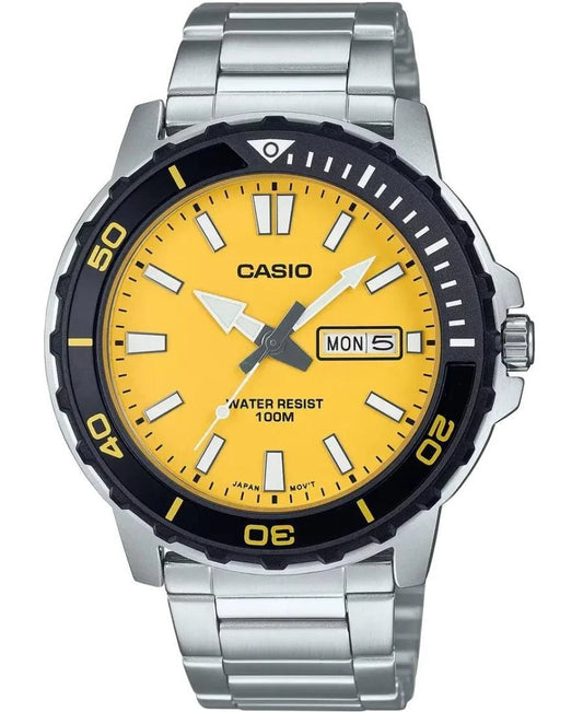 Casio MTD-125D-9AV Gold Dial Marine Sports Watch