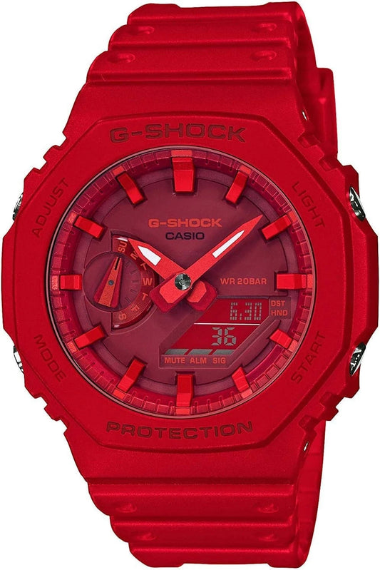 Casio G-SHOCK GA-2100-4A Red Carbon Core Analog-Digital Watch