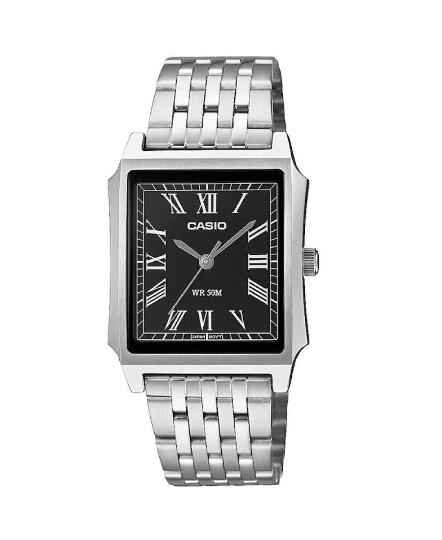 Casio MTP-B190D-1B Men's Analog Watch – Black Dial Stainless Steel Bracelet