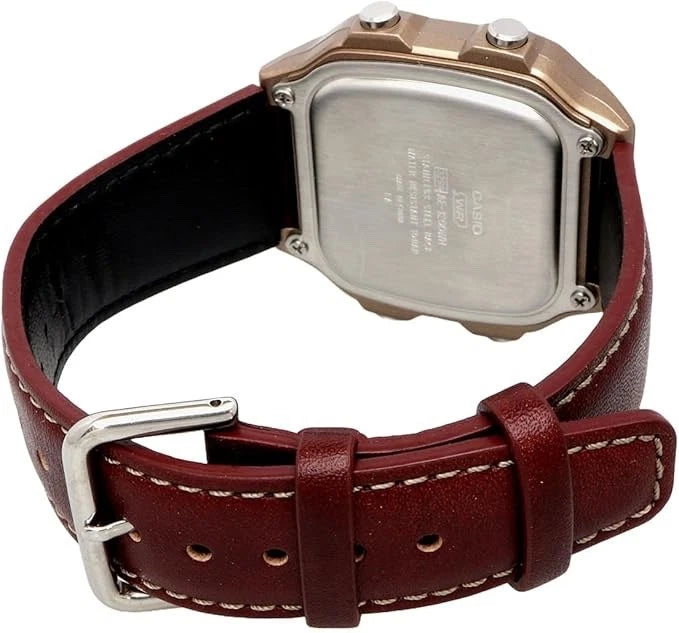 Casio AE-1200WHL-5AV Digital Watch with Brown Leather Strap