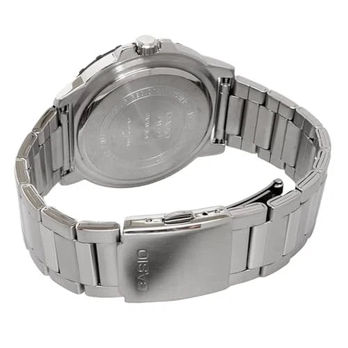 Casio MTD-125D-3AV Green Dial Stainless Steel Watch