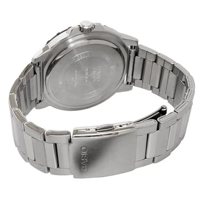 Casio MTD-125D-3AV Green Dial Stainless Steel Watch