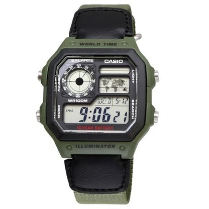 Casio AE-1200WHB-3BVDF World Time Digital Watch