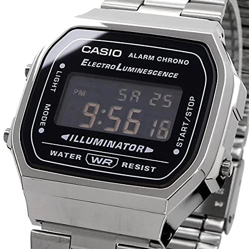 Casio Vintage A168WGG-1BDF Digital Watch – Gunmetal Gray Stainless Steel
