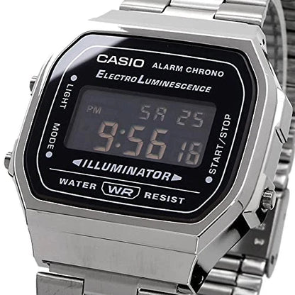 Casio Vintage A168WGG-1BDF Digital Watch – Gunmetal Gray Stainless Steel