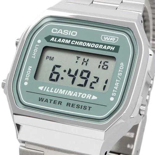 Casio Vintage A168WA-3AYDF Blue-Green Digital Watch