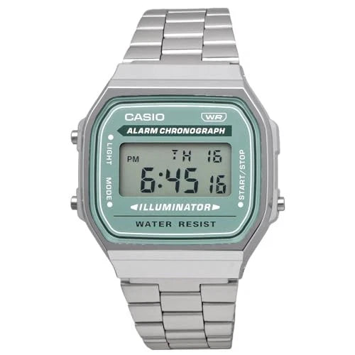 Casio Vintage A168WA-3AYDF Blue-Green Digital Watch