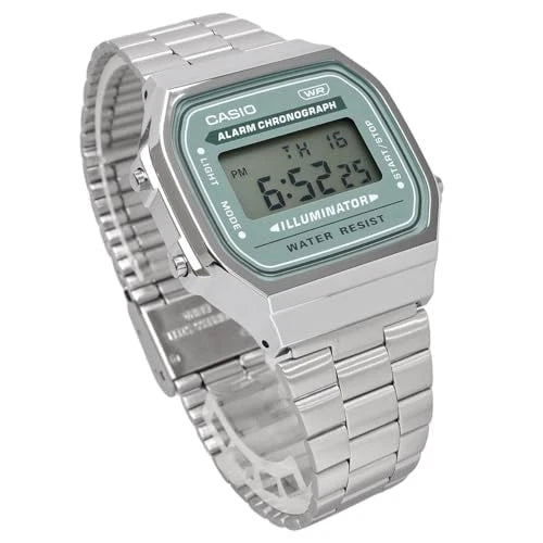 Casio Vintage A168WA-3AYDF Blue-Green Digital Watch