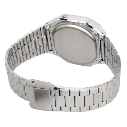 Casio Vintage A168WA-5AYDF Silver Brown Digital Watch