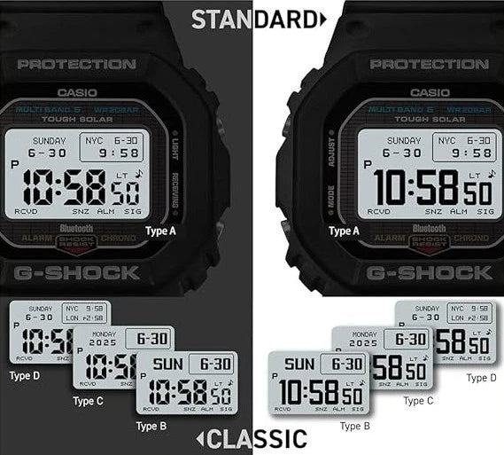 ساعة G-SHOCK GW-BX5600-1A1DR Tough Solar بتقنية البلوتوث - أسود