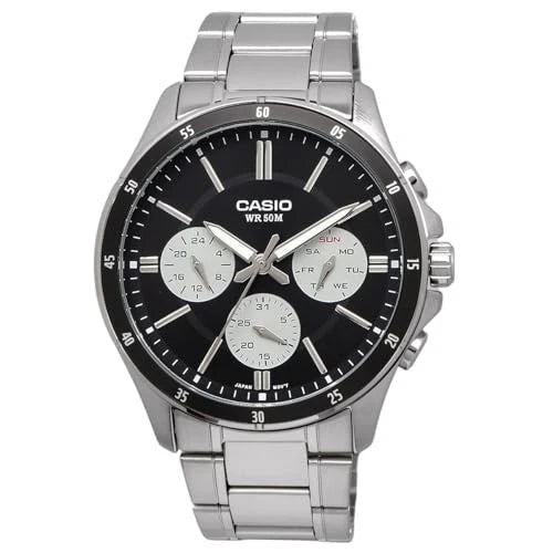 Casio MTP-1374D-1A3VDF Men’s Black Dial Steel Watch