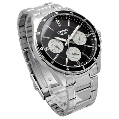 Casio MTP-1374D-1A3VDF Men’s Black Dial Steel Watch.